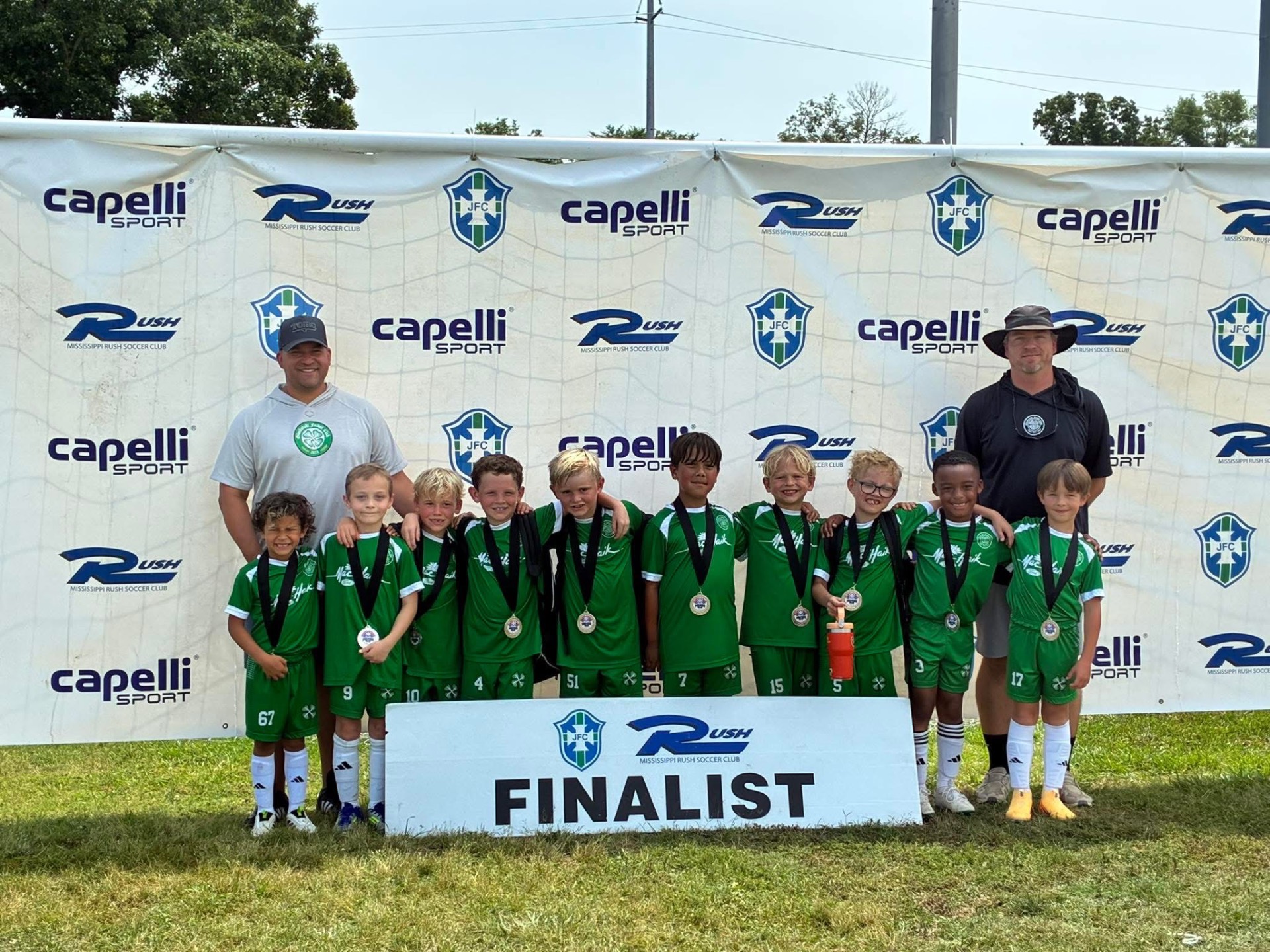 GFC finalists posing with medals